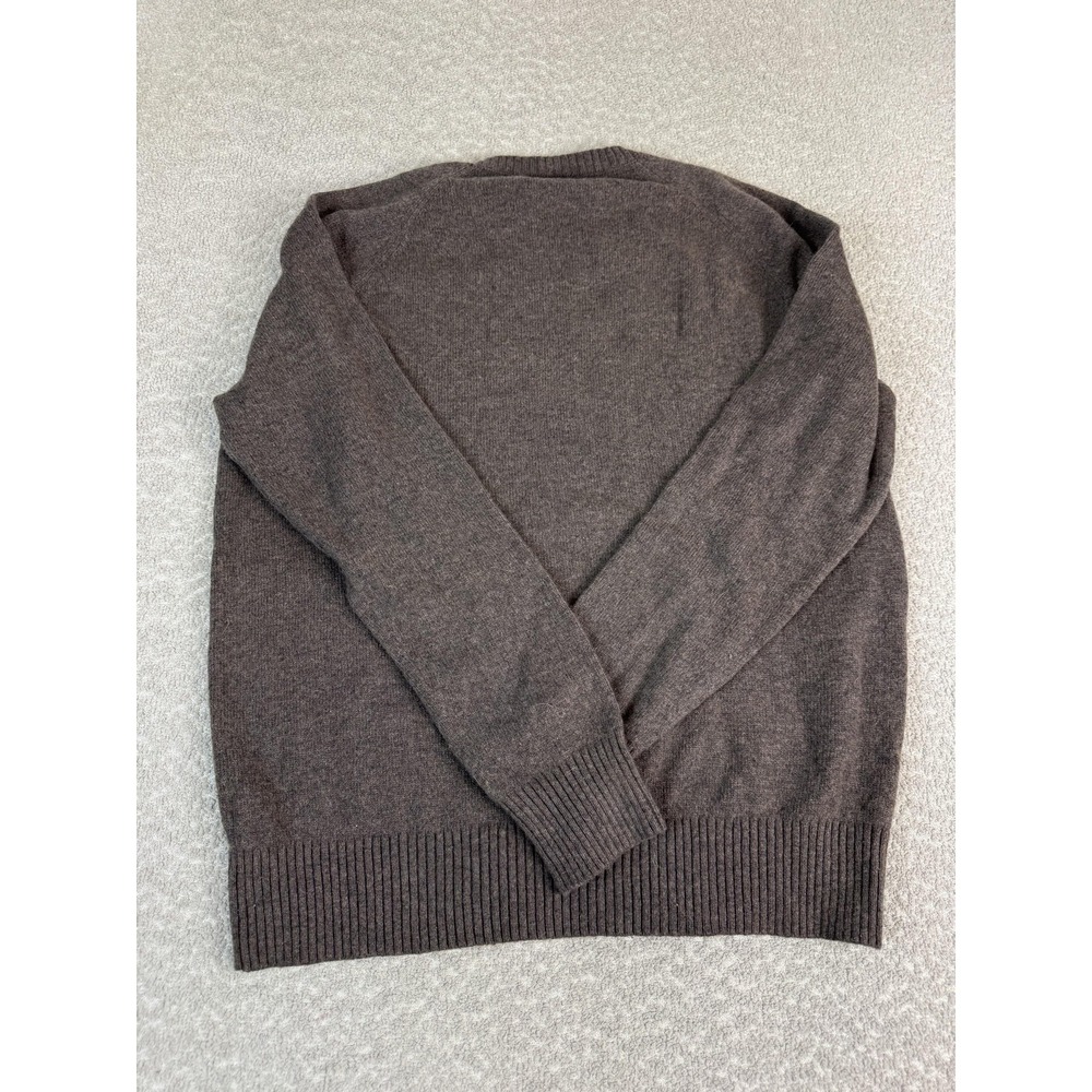 J.Crew Sweater‎ Mens Large Brown Polyamide Lambswool Crewneck Knit Pullover - Picture 6 of 7